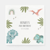 Dinosaur Birthday Party Servet (Voorkant)