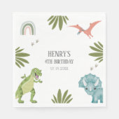 Dinosaur Birthday Party Servet (Voorkant)