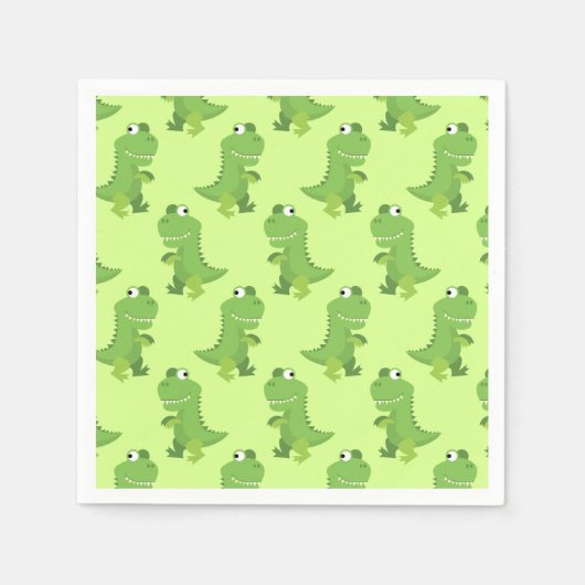 Dinosaur Birthday Party Servet (Voorkant)