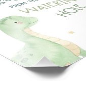 Dinosaur Birthday Party Sign Foto Afdruk (Hoek)