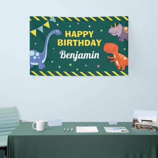 Dinosaur Birthday Party Spandoek (Beurs)