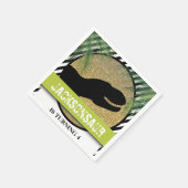 Dinosaur Birthday Party striped Servet (Hoek)