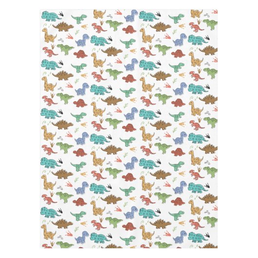 Dinosaur Birthday Party Tafelkleed (Voorkant)