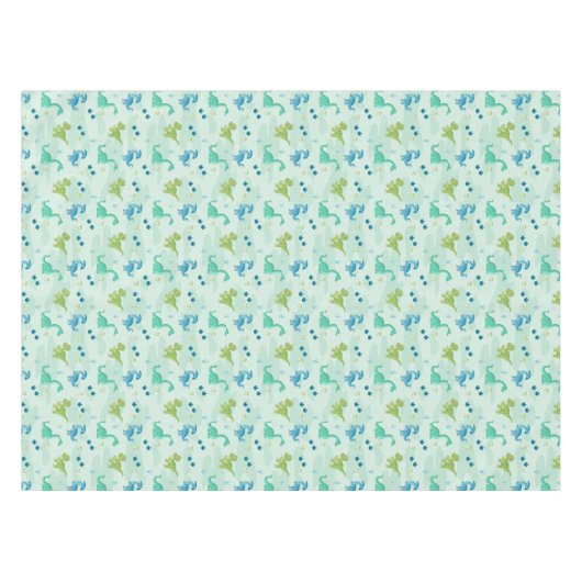 Dinosaur Birthday Party Tafelkleed (Voorkant (Horizontaal))