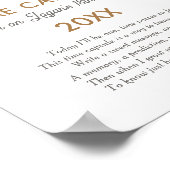 Dinosaur Birthday Party Time Capsule Sign Poster (Hoek)