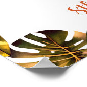 Dinosaur Birthday Party Welcome Sign Poster (Hoek)