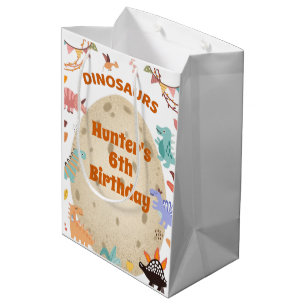 Dinosaur Birthday Party with Giant Dino Egg Medium Cadeauzakje