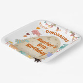 Dinosaur Birthday Party with Giant Dino Egg Papieren Bordje (Gebogen)