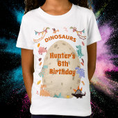 Dinosaur Birthday Party with Giant Dino Egg   T-shirt