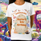 Dinosaur Birthday Party with Giant Dino Egg T-shirt