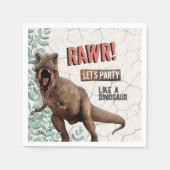 Dinosaur Birthday Servet (Voorkant)