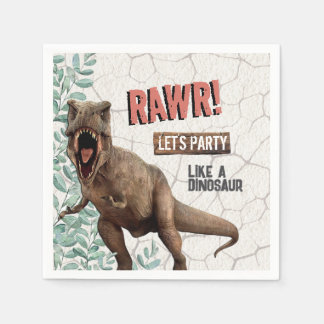 Dinosaur Birthday Servet