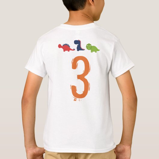 Dinosaur Birthday Shirt (Achterkant)