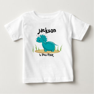 Dinosaur Birthday Shirt 4 jaar oud