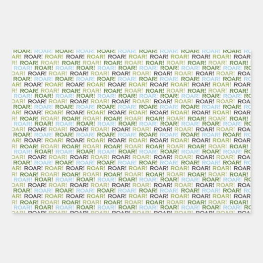 Dinosaur Birthday Specialized Wrapping Paper (Voorkant 3)