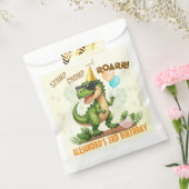 Dinosaur Birthday - Stomp Chomp Roar T-Rex Birthda Bedankzakje (Gezegeld)