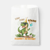 Dinosaur Birthday - Stomp Chomp Roar T-Rex Birthda Bedankzakje (Voorkant)