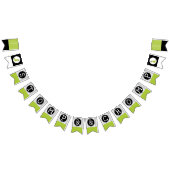 Dinosaur Birthday Stomp en Chomp Dino-thema groen Vlaggetjes (Alle)