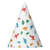 Dinosaur Birthday T Rex Kinder Jurassic Animals Pa Feesthoedjes (Achterkant)