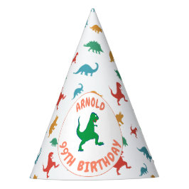 Dinosaur Birthday T Rex Kinder Jurassic Animals Pa Feesthoedjes