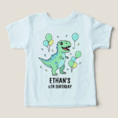 Dinosaur Birthday T-Shirt: Your Child's Custom  (Design voorkant)