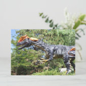 Dinosaur Birthday Uitnodiging (Staand voorkant)