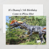 Dinosaur Birthday Uitnodiging (Voorkant / Achterkant)