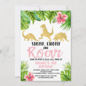 Dinosaur Birthday Uitnodiging (Voorkant)