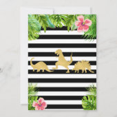 Dinosaur Birthday Uitnodiging (Achterkant)