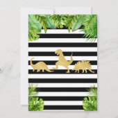 Dinosaur Birthday Uitnodiging (Achterkant)