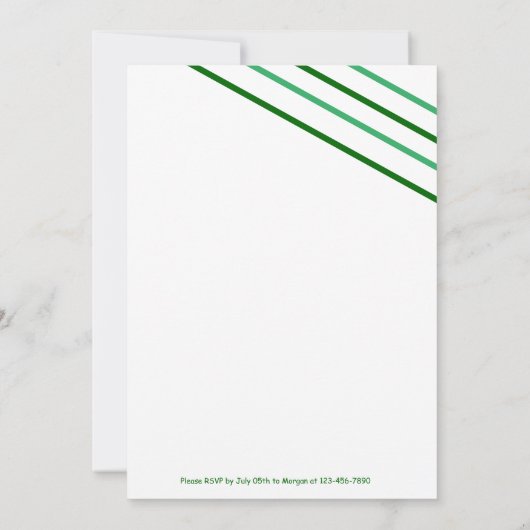 Dinosaur Birthday Uitnodiging (Achterkant)