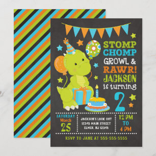 Dinosaur Birthday Uitnodiging