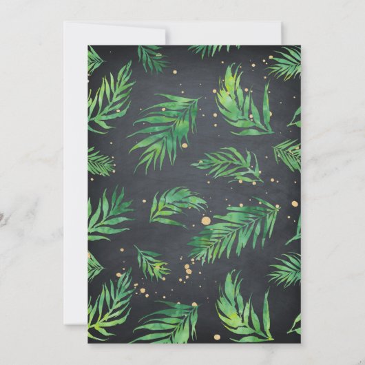 Dinosaur Birthday Uitnodiging (Achterkant)