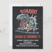 Dinosaur Birthday Uitnodiging (Voorkant)
