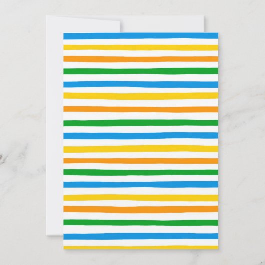 Dinosaur Birthday Uitnodiging (Achterkant)