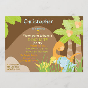Dinosaur Birthday Uitnodiging