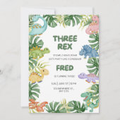 Dinosaur Birthday Uitnodiging (Voorkant)