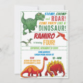 Dinosaur Birthday Uitnodiging (Voorkant)