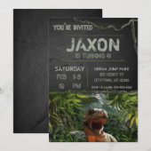 Dinosaur Birthday Uitnodiging (Voorkant / Achterkant)