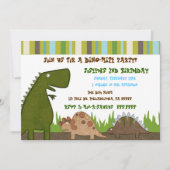 Dinosaur Birthday Uitnodiging (Voorkant)