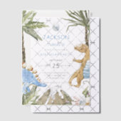 Dinosaur Birthday Uitnodiging (Offset (Uitnodiging))