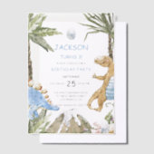 Dinosaur Birthday Uitnodiging (Offset)