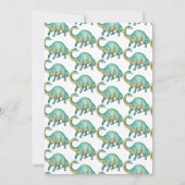 Dinosaur Birthday Uitnodiging (Achterkant)