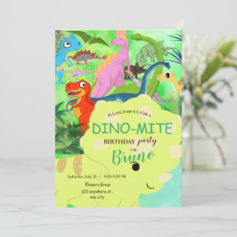Dinosaur Birthday Uitnodiging