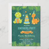 Dinosaur Birthday - uitnodiging (Voorkant)