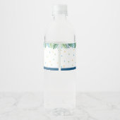 Dinosaur Birthday Waterfles Etiket (Achterkant)