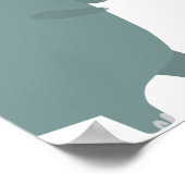 Dinosaur Birthday Welcome Sign Poster (Hoek)