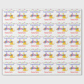 Dinosaur Birthday wrappaper Cadeaupapier (Vlak)