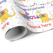 Dinosaur Birthday wrappaper Cadeaupapier (Rol Hoek)