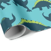 Dinosaur Birthday Wrapping Paper Cadeaupapier (Rol Hoek)